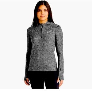 Nike Element 1/4 Zip Sweatshirt Women’s Small Gray Heathered Style 685910 Train